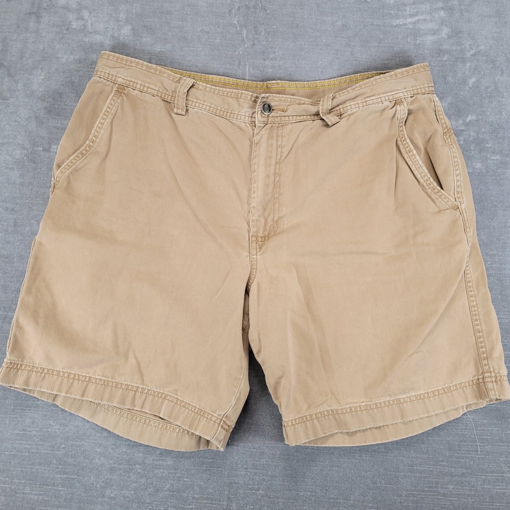 The North Face Y2K Mens Khaki Cotton Twill Utility Carpenter Shorts Tan Size 36